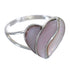 Sterling Silver And Pink Shell Heart Southwest Ring Size 5-3/4 WX67013